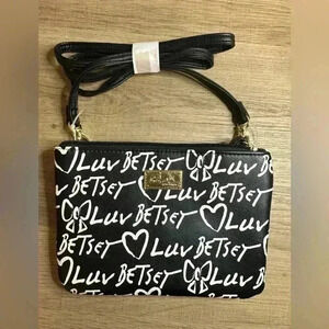 Betsey Johnson black crossbody bag